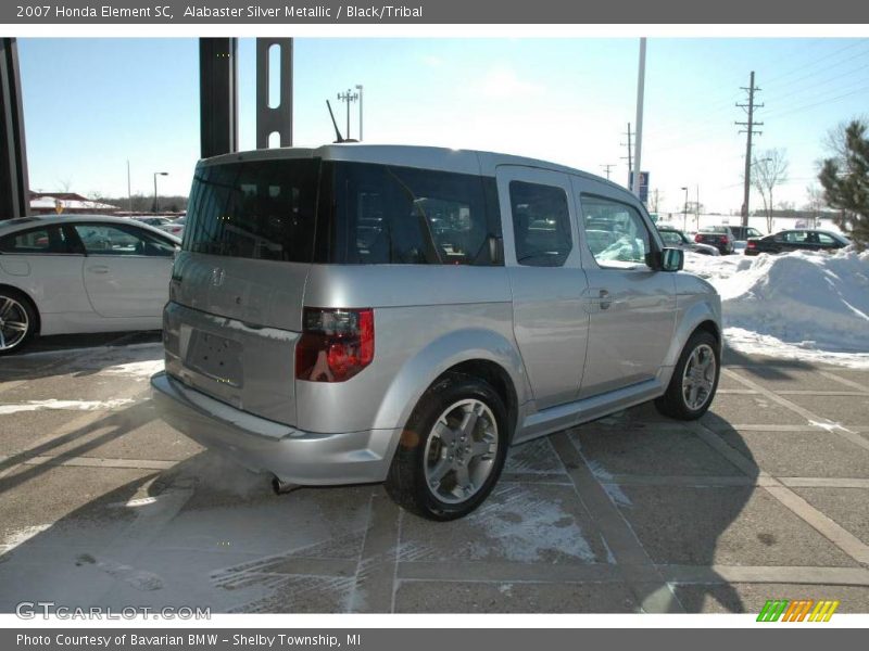 Alabaster Silver Metallic / Black/Tribal 2007 Honda Element SC