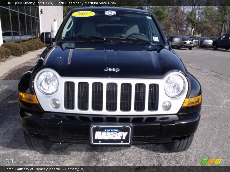 Black Clearcoat / Medium Slate Gray 2007 Jeep Liberty Sport 4x4