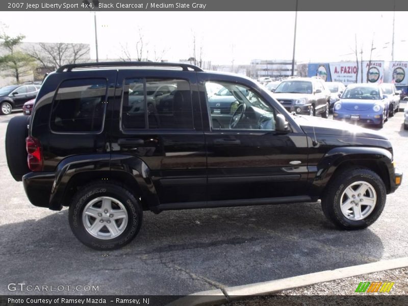 Black Clearcoat / Medium Slate Gray 2007 Jeep Liberty Sport 4x4