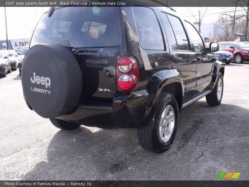 Black Clearcoat / Medium Slate Gray 2007 Jeep Liberty Sport 4x4