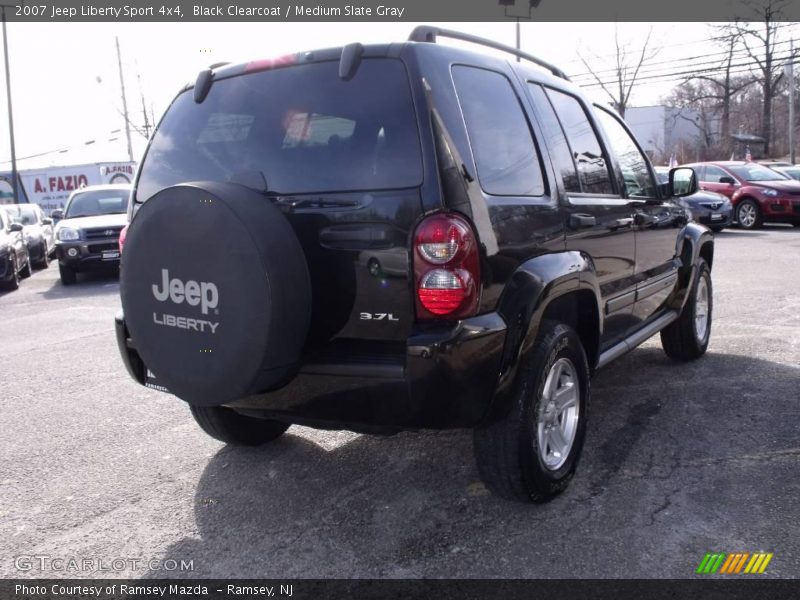 Black Clearcoat / Medium Slate Gray 2007 Jeep Liberty Sport 4x4