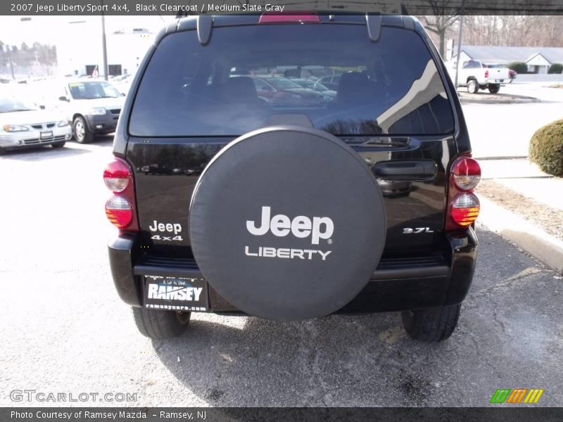 Black Clearcoat / Medium Slate Gray 2007 Jeep Liberty Sport 4x4