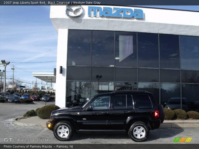 Black Clearcoat / Medium Slate Gray 2007 Jeep Liberty Sport 4x4