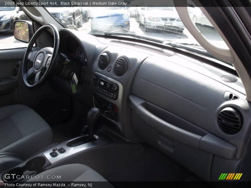 Black Clearcoat / Medium Slate Gray 2007 Jeep Liberty Sport 4x4