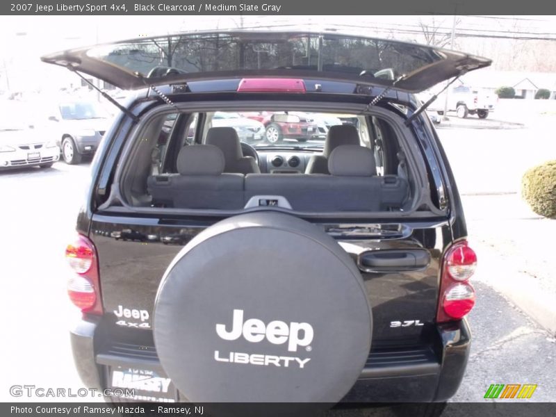 Black Clearcoat / Medium Slate Gray 2007 Jeep Liberty Sport 4x4