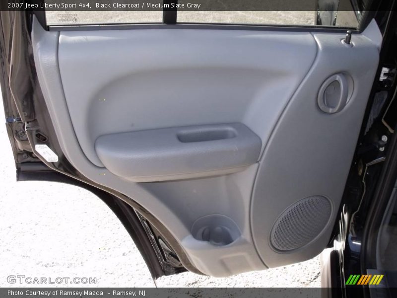 Black Clearcoat / Medium Slate Gray 2007 Jeep Liberty Sport 4x4
