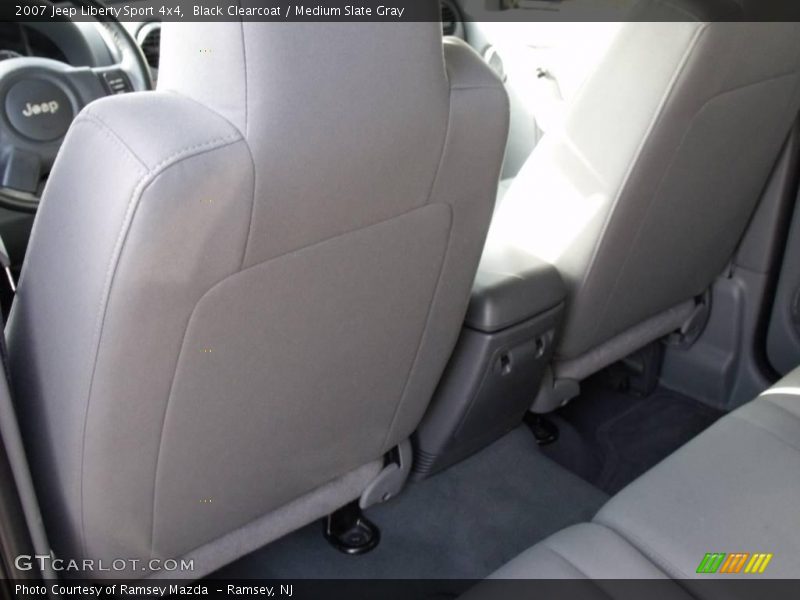 Black Clearcoat / Medium Slate Gray 2007 Jeep Liberty Sport 4x4