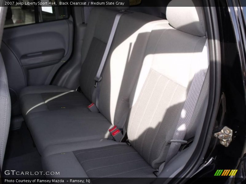 Black Clearcoat / Medium Slate Gray 2007 Jeep Liberty Sport 4x4