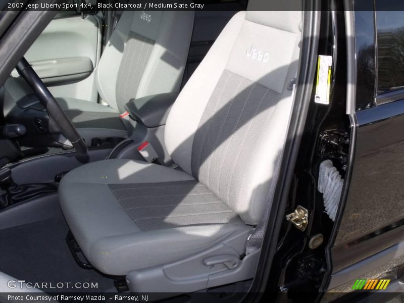 Black Clearcoat / Medium Slate Gray 2007 Jeep Liberty Sport 4x4