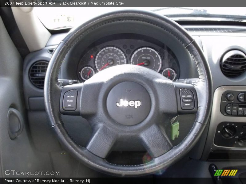 Black Clearcoat / Medium Slate Gray 2007 Jeep Liberty Sport 4x4