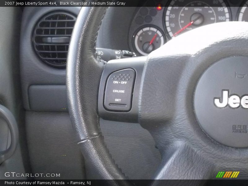 Black Clearcoat / Medium Slate Gray 2007 Jeep Liberty Sport 4x4