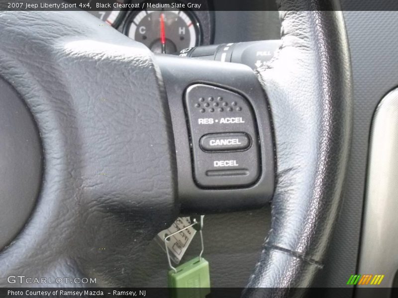 Black Clearcoat / Medium Slate Gray 2007 Jeep Liberty Sport 4x4