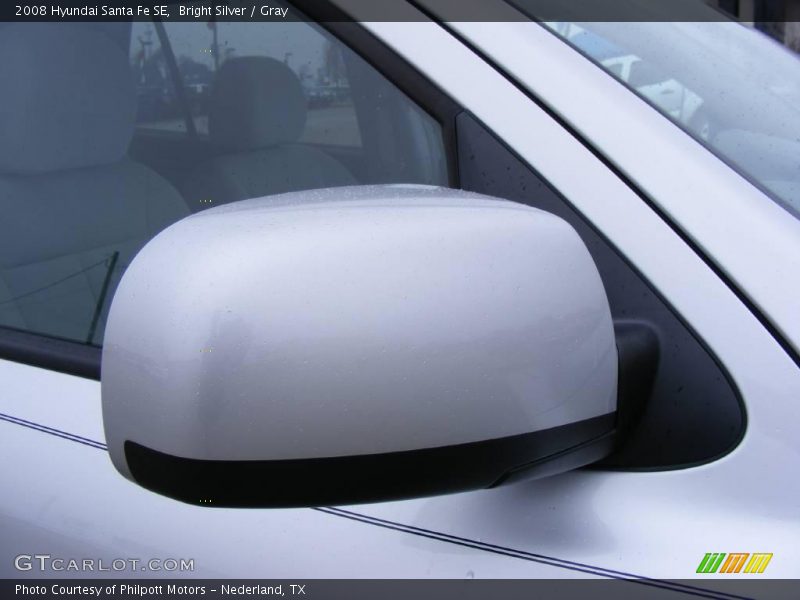 Bright Silver / Gray 2008 Hyundai Santa Fe SE