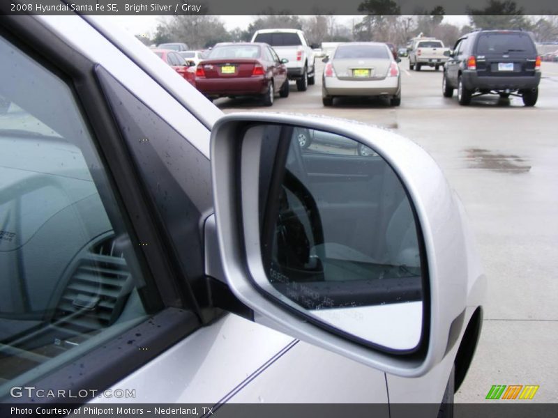 Bright Silver / Gray 2008 Hyundai Santa Fe SE