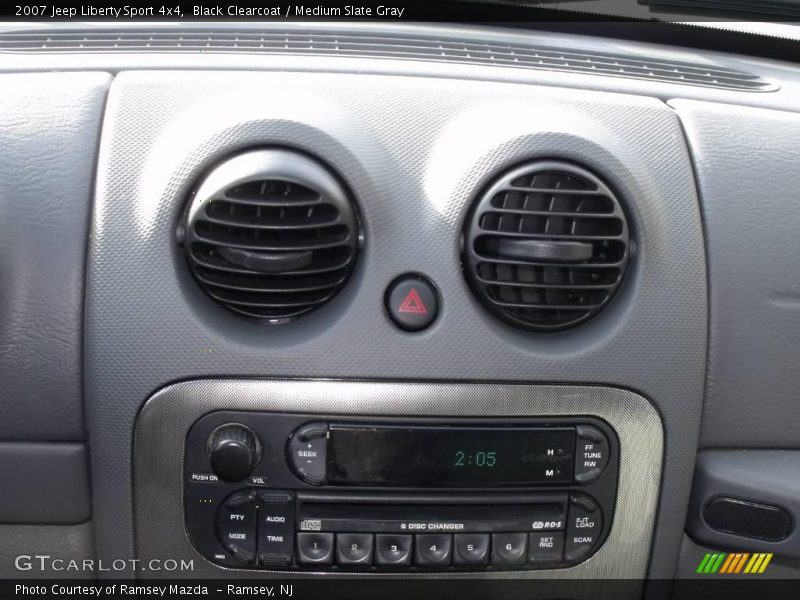 Black Clearcoat / Medium Slate Gray 2007 Jeep Liberty Sport 4x4