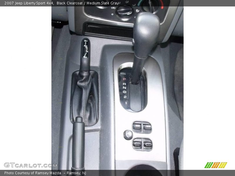 Black Clearcoat / Medium Slate Gray 2007 Jeep Liberty Sport 4x4