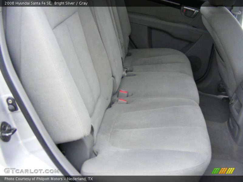 Bright Silver / Gray 2008 Hyundai Santa Fe SE