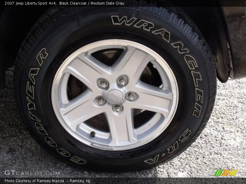 Black Clearcoat / Medium Slate Gray 2007 Jeep Liberty Sport 4x4