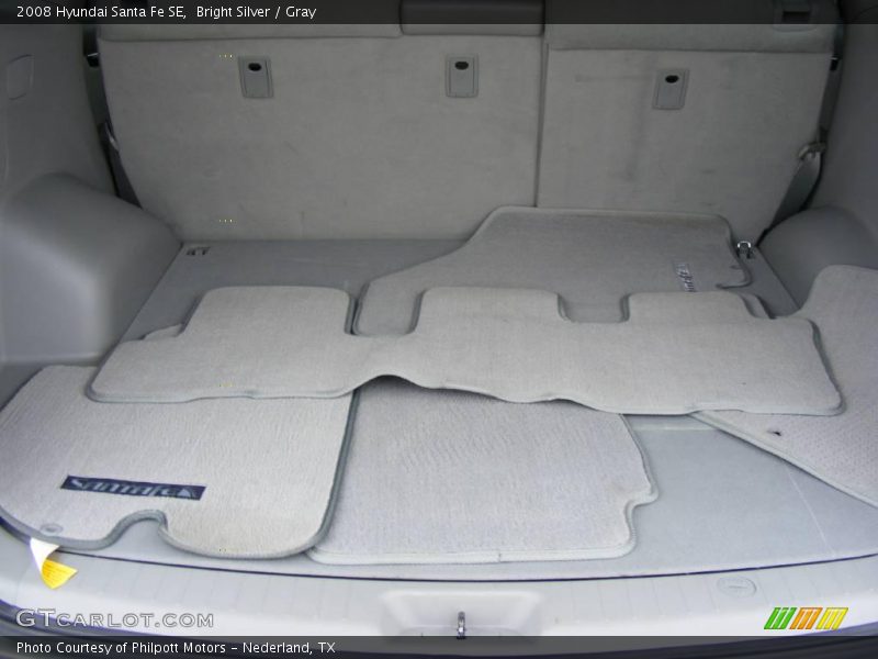 Bright Silver / Gray 2008 Hyundai Santa Fe SE