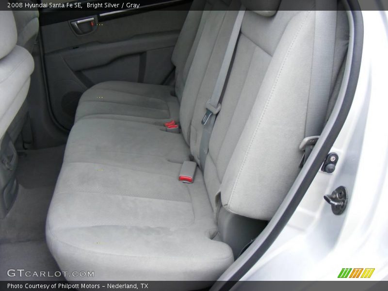 Bright Silver / Gray 2008 Hyundai Santa Fe SE