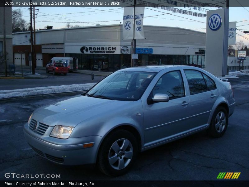 Reflex Silver Metallic / Black 2005 Volkswagen Jetta GLS Sedan