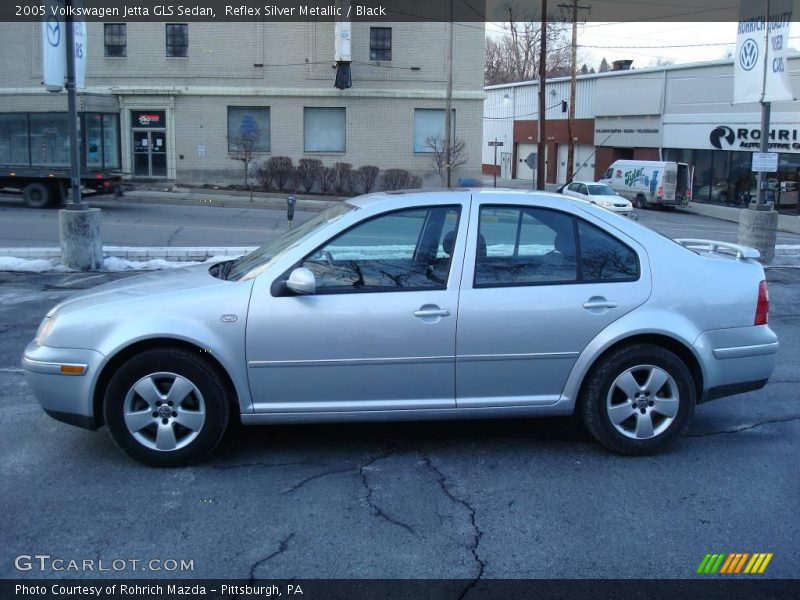 Reflex Silver Metallic / Black 2005 Volkswagen Jetta GLS Sedan