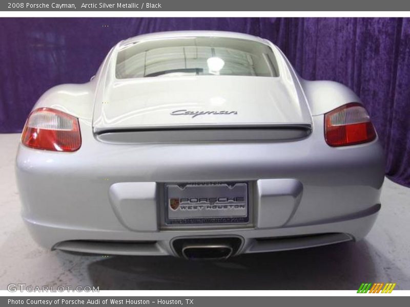 Arctic Silver Metallic / Black 2008 Porsche Cayman