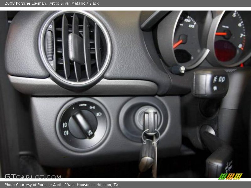 Arctic Silver Metallic / Black 2008 Porsche Cayman