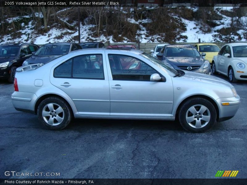 Reflex Silver Metallic / Black 2005 Volkswagen Jetta GLS Sedan