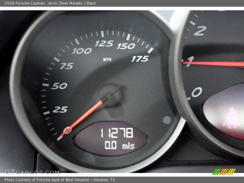 Arctic Silver Metallic / Black 2008 Porsche Cayman