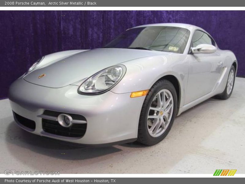 Arctic Silver Metallic / Black 2008 Porsche Cayman