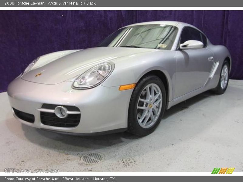 Arctic Silver Metallic / Black 2008 Porsche Cayman