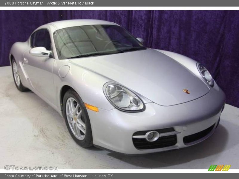 Arctic Silver Metallic / Black 2008 Porsche Cayman