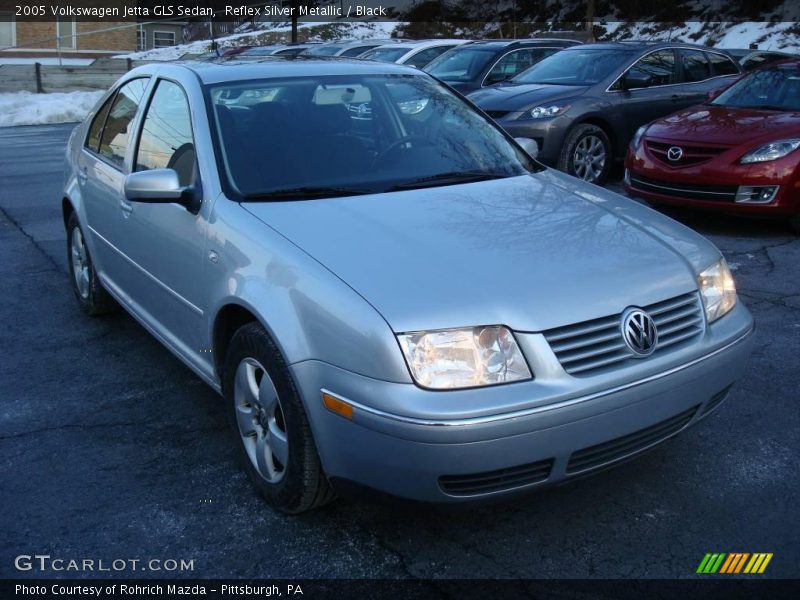 Reflex Silver Metallic / Black 2005 Volkswagen Jetta GLS Sedan