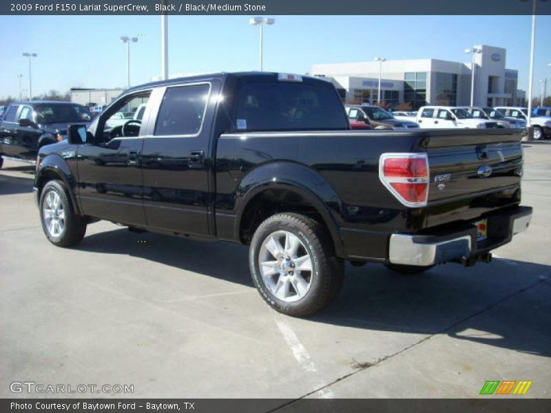 Black / Black/Medium Stone 2009 Ford F150 Lariat SuperCrew