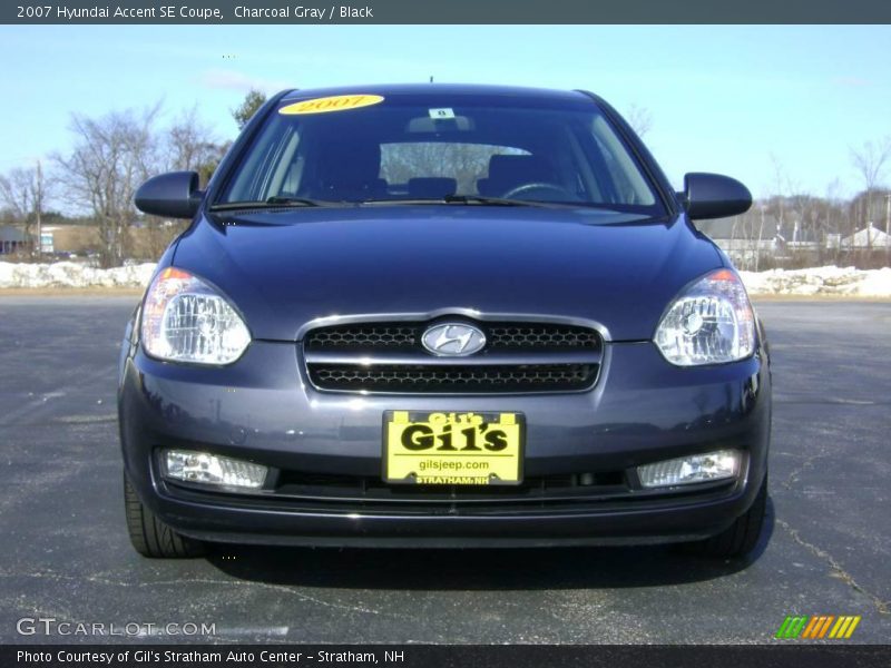 Charcoal Gray / Black 2007 Hyundai Accent SE Coupe