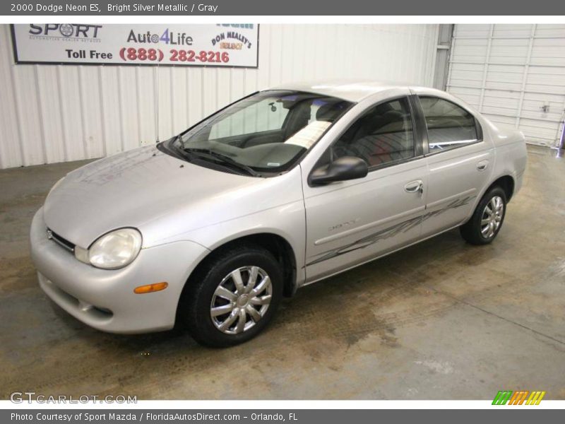 Bright Silver Metallic / Gray 2000 Dodge Neon ES