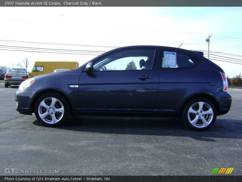 Charcoal Gray / Black 2007 Hyundai Accent SE Coupe