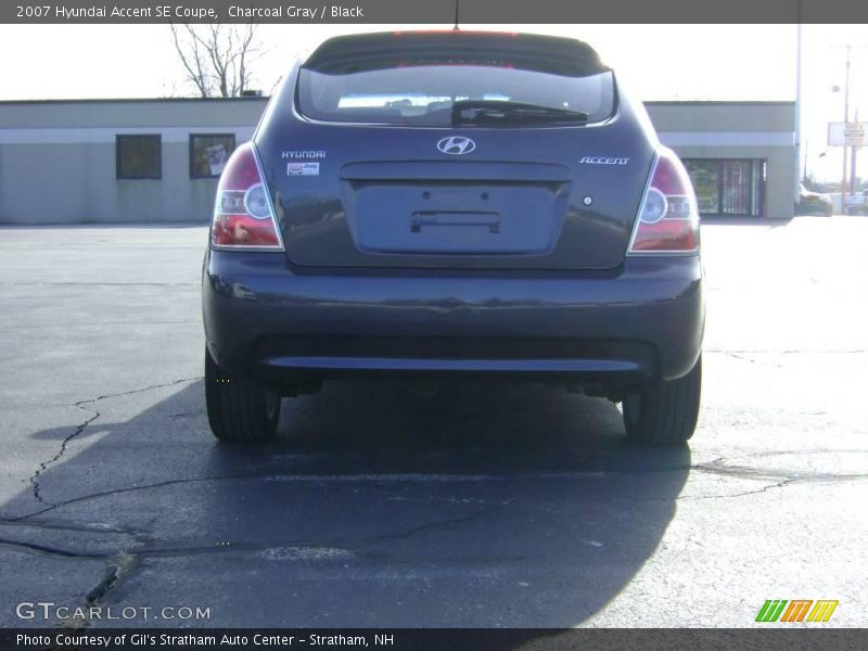 Charcoal Gray / Black 2007 Hyundai Accent SE Coupe