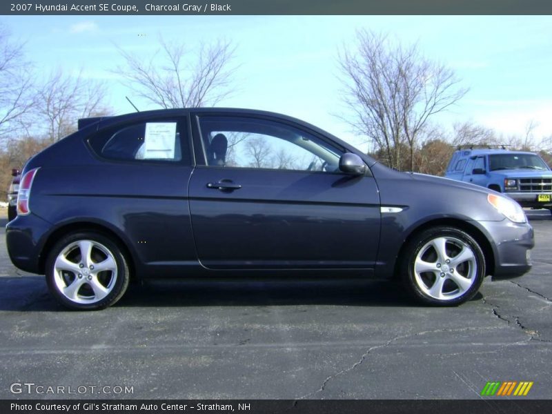 Charcoal Gray / Black 2007 Hyundai Accent SE Coupe