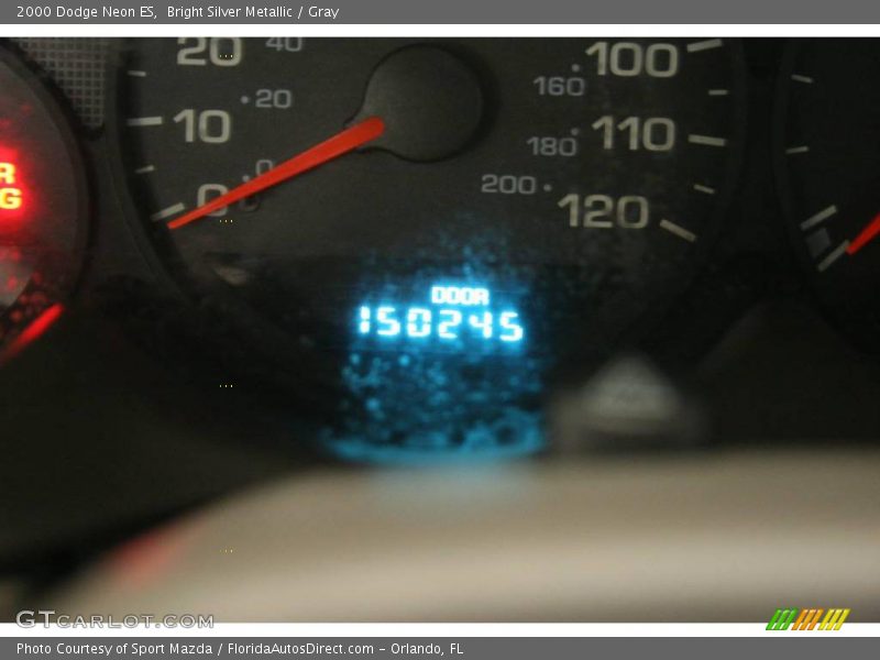 Bright Silver Metallic / Gray 2000 Dodge Neon ES