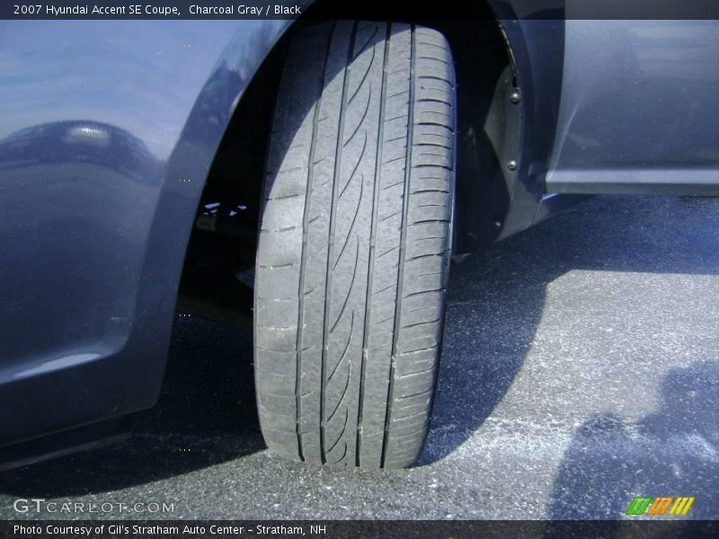 Charcoal Gray / Black 2007 Hyundai Accent SE Coupe