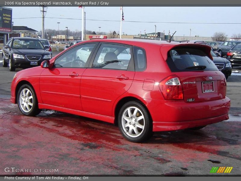 Radiant Red / Gray 2006 Kia Spectra Spectra5 Hatchback