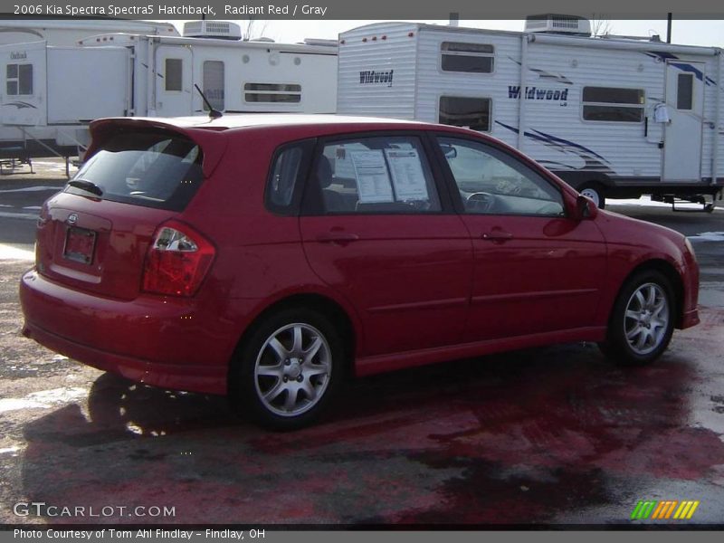 Radiant Red / Gray 2006 Kia Spectra Spectra5 Hatchback