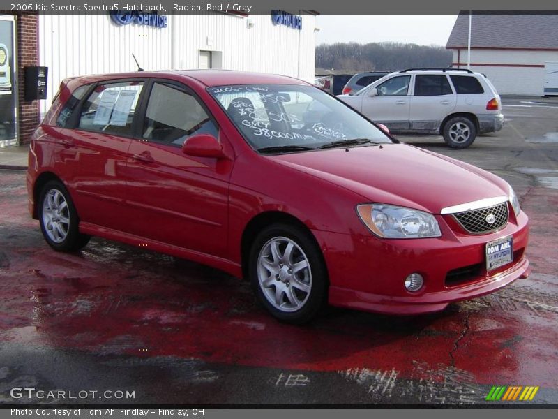Radiant Red / Gray 2006 Kia Spectra Spectra5 Hatchback