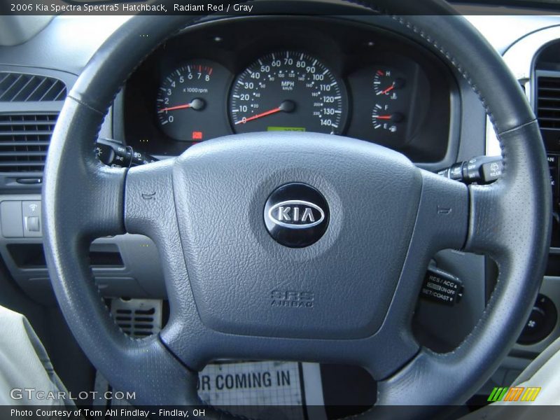 Radiant Red / Gray 2006 Kia Spectra Spectra5 Hatchback