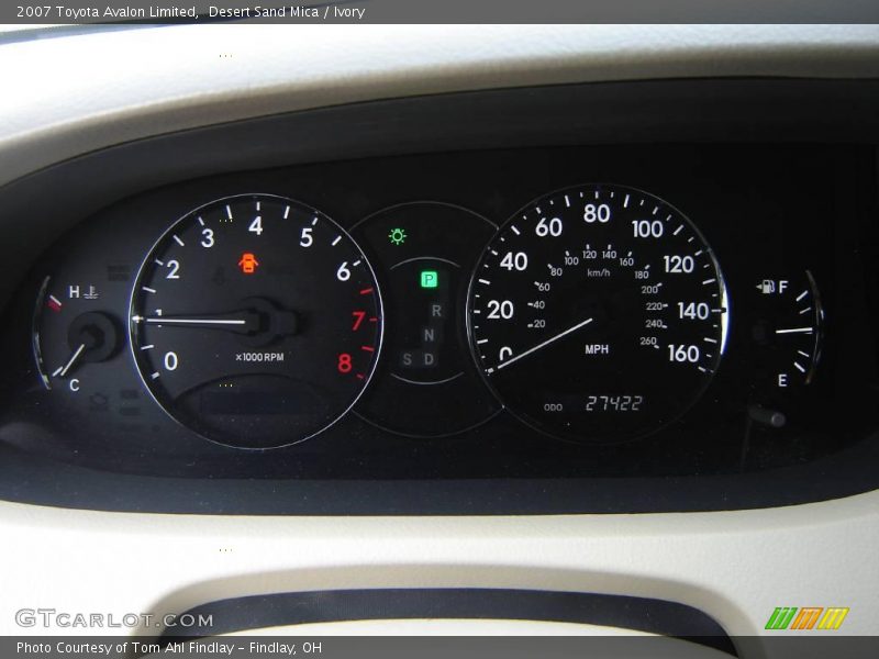Desert Sand Mica / Ivory 2007 Toyota Avalon Limited