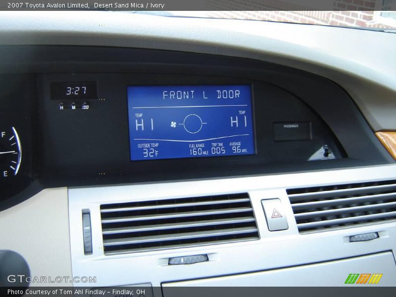 Desert Sand Mica / Ivory 2007 Toyota Avalon Limited