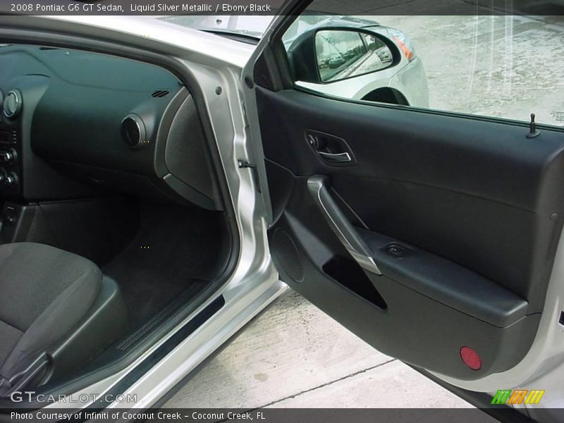 Liquid Silver Metallic / Ebony Black 2008 Pontiac G6 GT Sedan