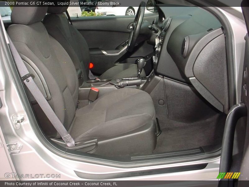 Liquid Silver Metallic / Ebony Black 2008 Pontiac G6 GT Sedan